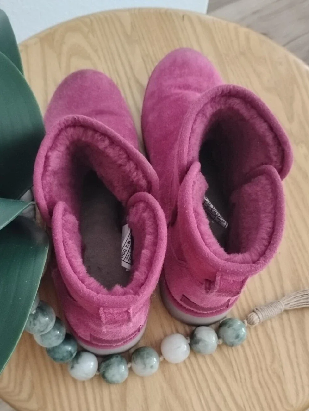 UGG Kristin Classic Slim Suede Wedge Ankle Boots - [women's sz 7.5] - Purple Pas